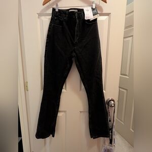 Abercrombie Skinny High Rise Black With Vent Hem